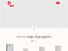 Tablet Screenshot of gasgeysers.co.za